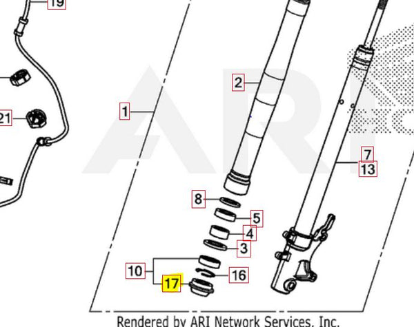 Genuine OEM Honda Grom 125 (All Years) Outer Front Fork Seal