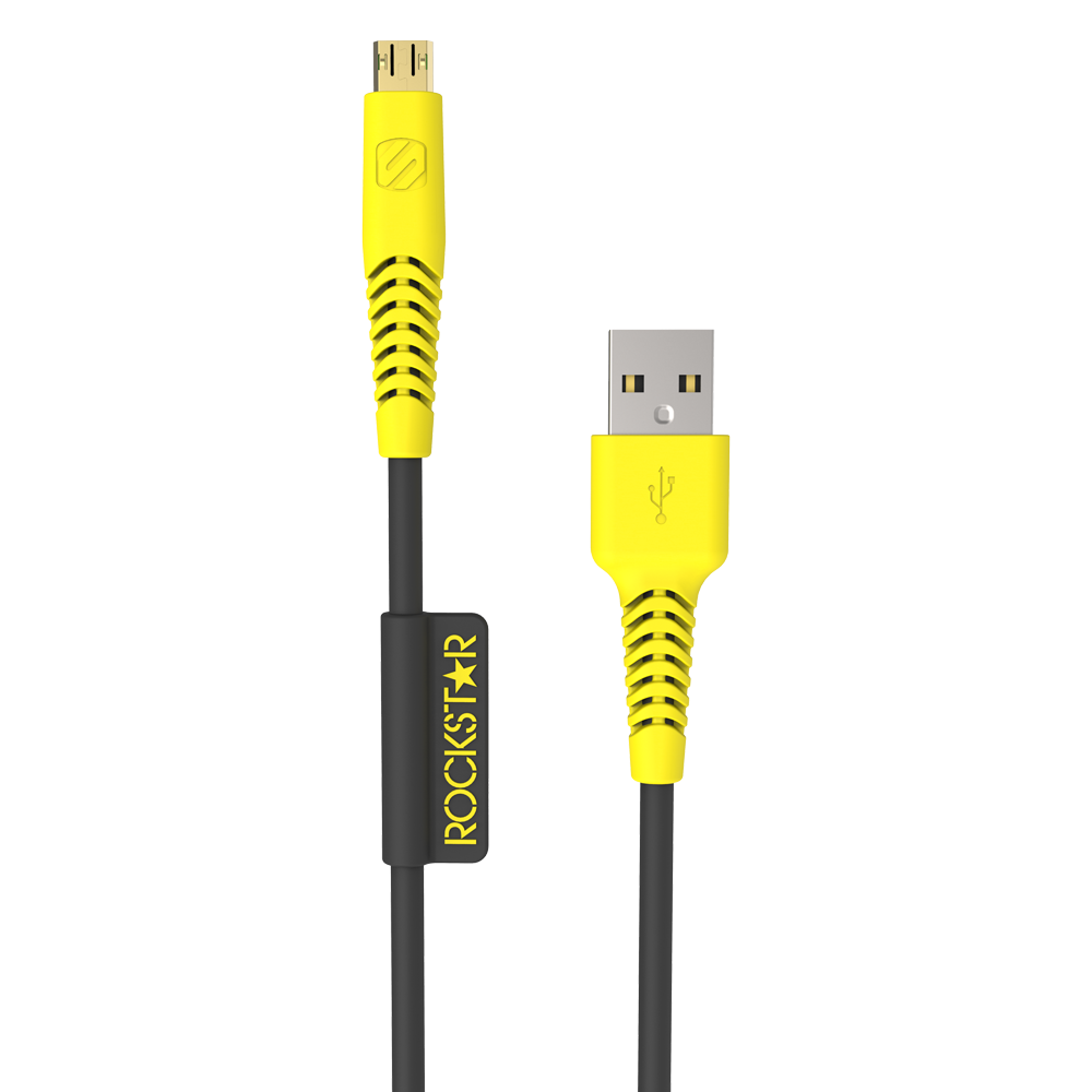 SCOSCHE HEAVY DUTY MICRO USB PHONE CHARGER CABLE - Rockstar Edition