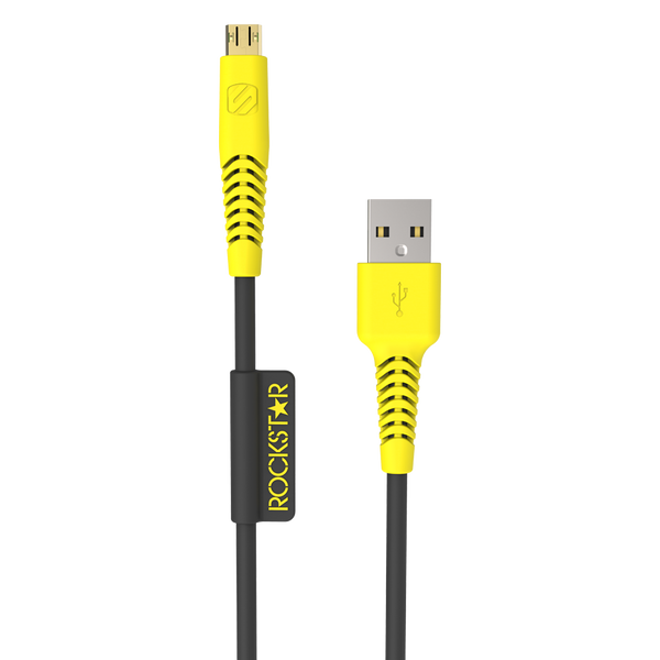 SCOSCHE HEAVY DUTY MICRO USB PHONE CHARGER CABLE - Rockstar Edition