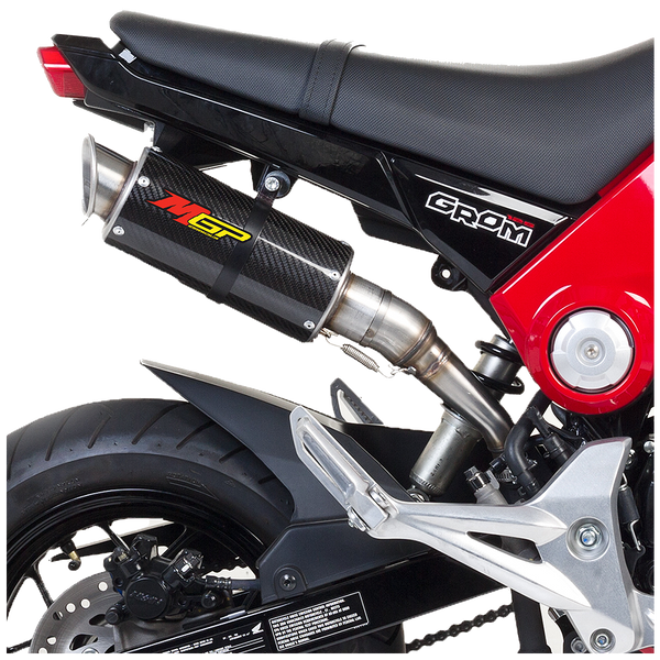 Hot Bodies Racing Carbon Fiber Slip On Exhaust - Honda Grom 125 (2013-2016)