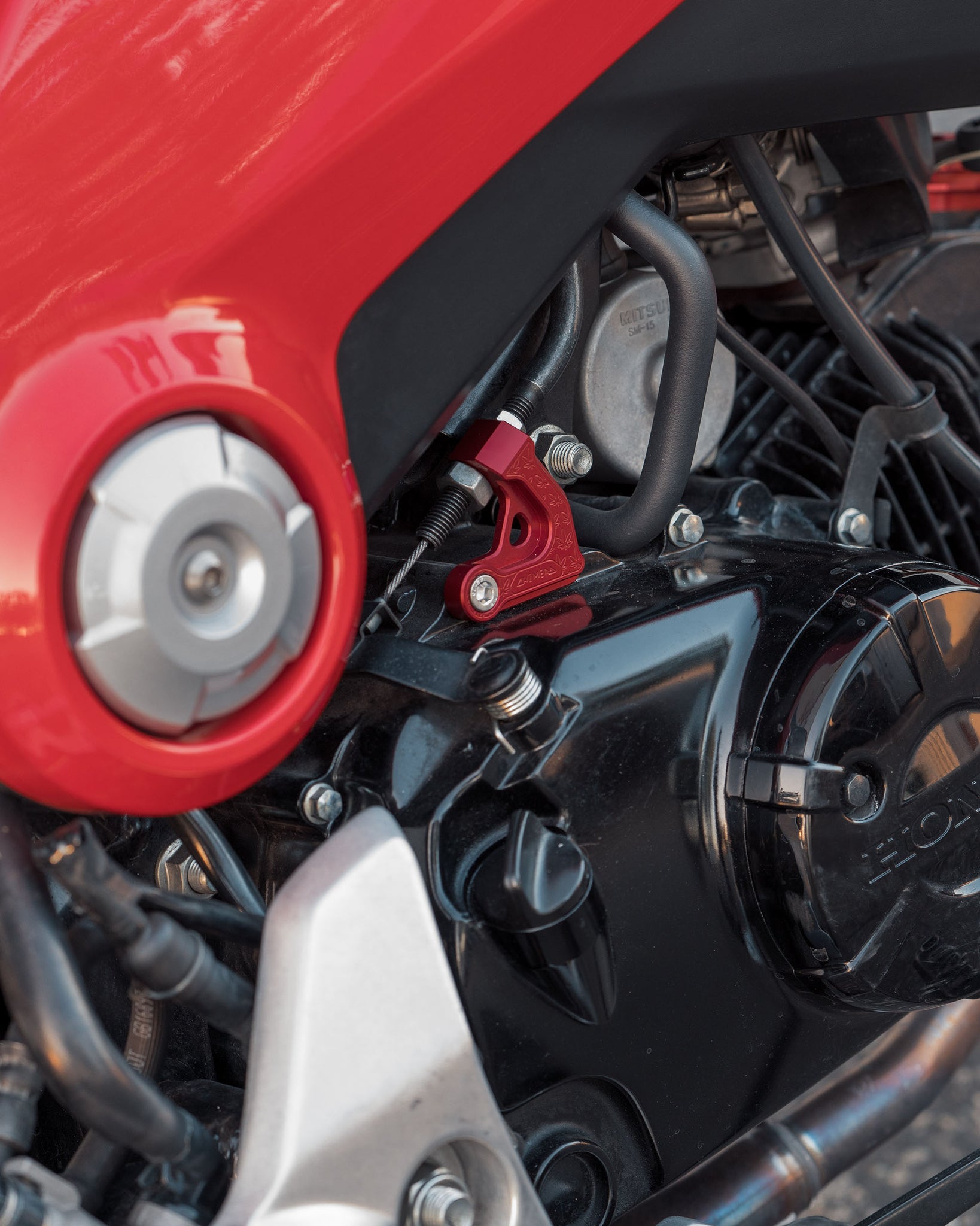 Chimera 420 Hemp Clutch Cable Receiver / Stay Bracket Honda Grom (2014