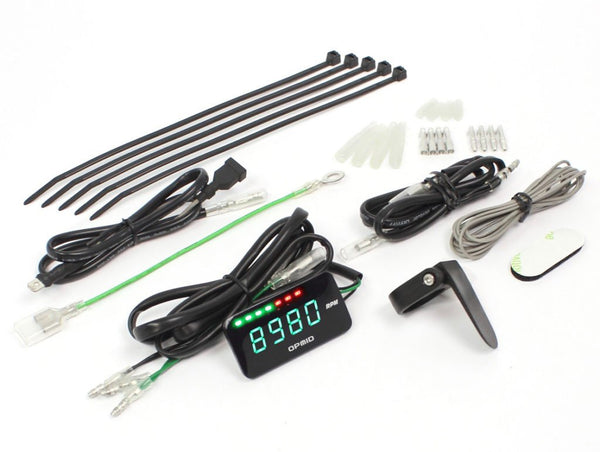 Opmid Ultra Compact Universal Tachometer and Voltage Gauge