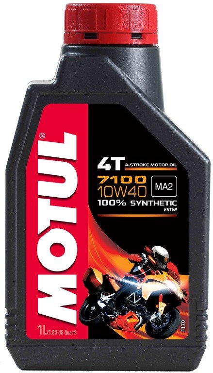 Motul 7100 100% Synthetic 4T 10W40 Ester Motor Oil - 1 Liter