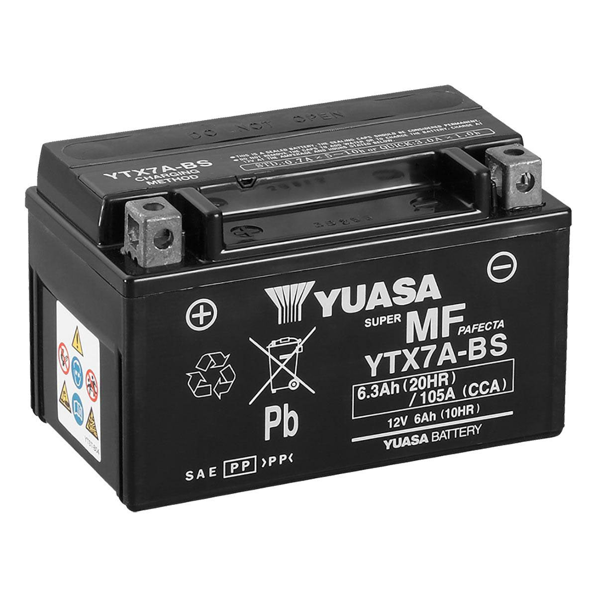YTX7A-BS Roller Batterie MoBa 12V 6A (c20) 80 A (EN) YTX7A-BS