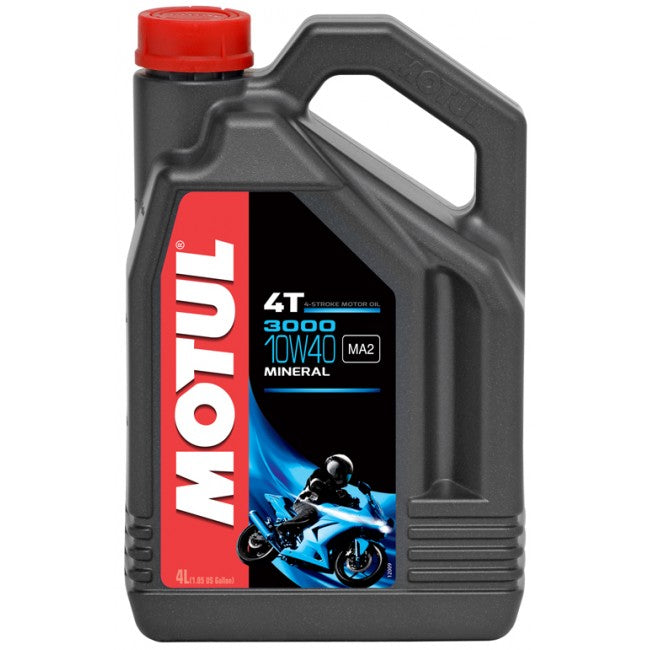 Motul 4T 3000 Petroleum Engine Oil 10W40 - 1 Gallon