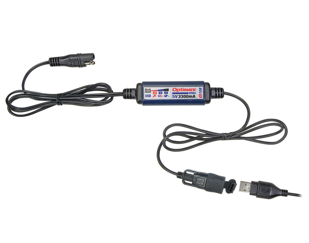 Tecmate OptiMate 3.3A USB On-Bike Charger 0-108 – Steady Garage
