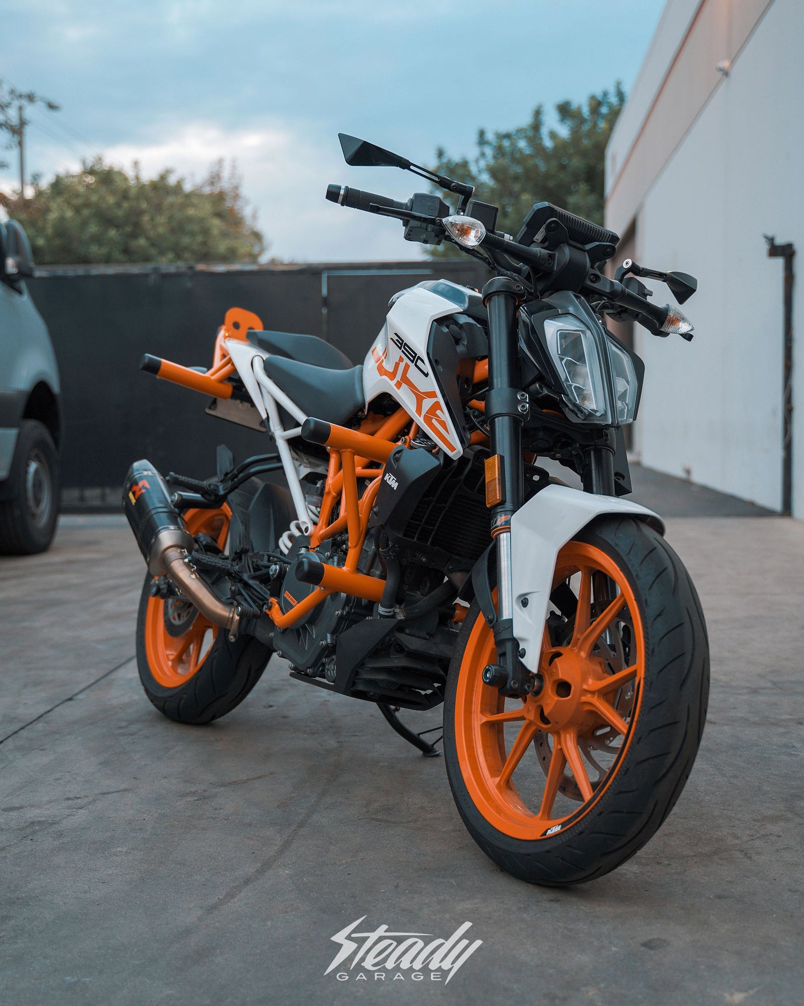 Zeus Armor Scrape Step Combo Bar KTM DUKE 390 Steady Garage