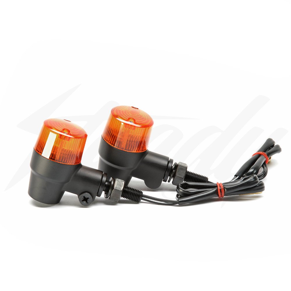 K&S Universal Round Aluminum Turn Signals FOR HONDA KAWASAKI YAMAHA KY ...