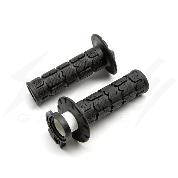 ODI Black Medium Rogue V2 Lock-On Grips with Cam - Kawasaki Z125 Pro