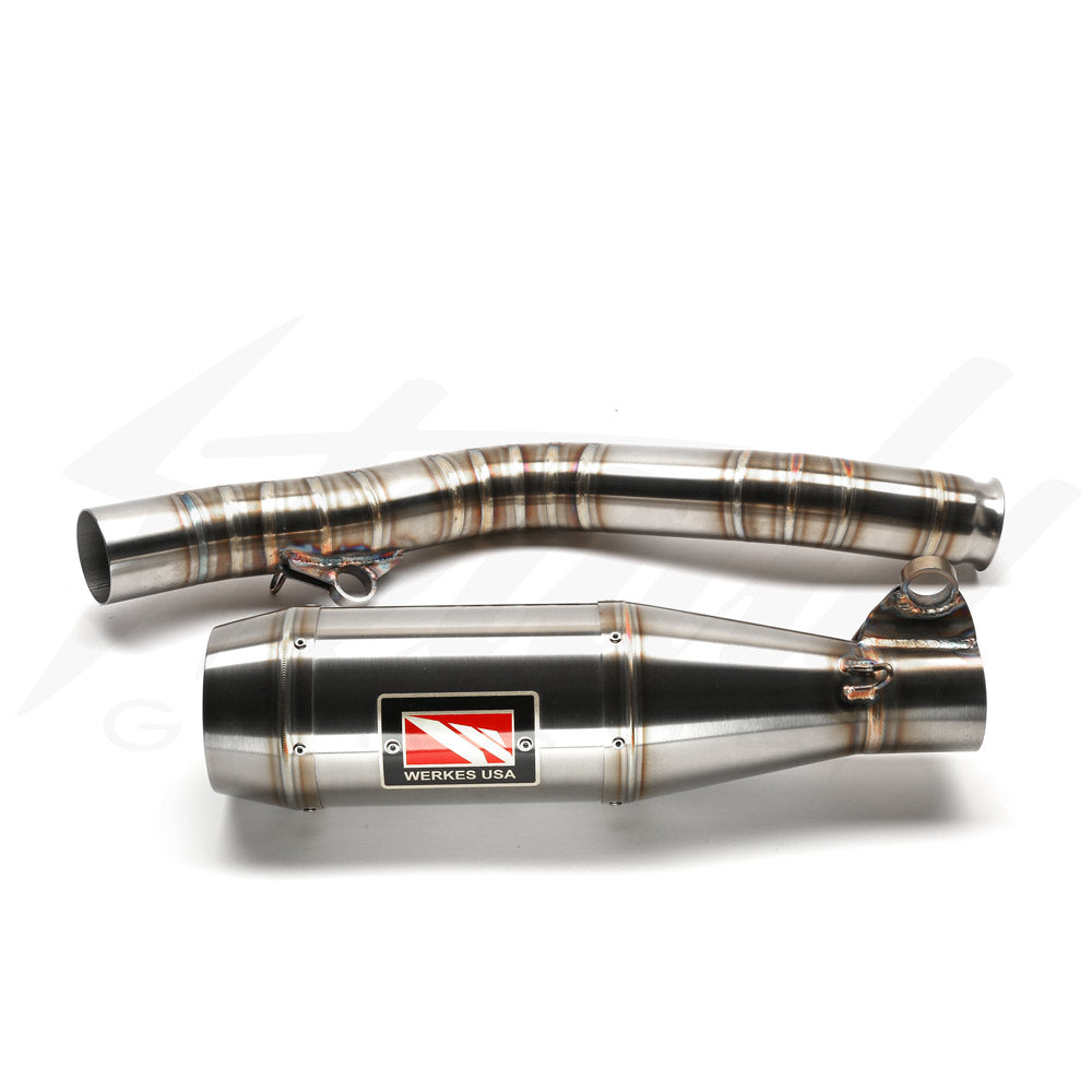 Competition Werkes GP High Mount Exhaust for 2017 KTM RC Duke 390 Steady Garage