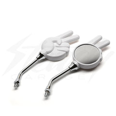 MIII ESPEJO(ミーエスページョ)のハンドミラー Amazon.com: HTTMT MT400-005-CD Chrome Bar End Mirrors