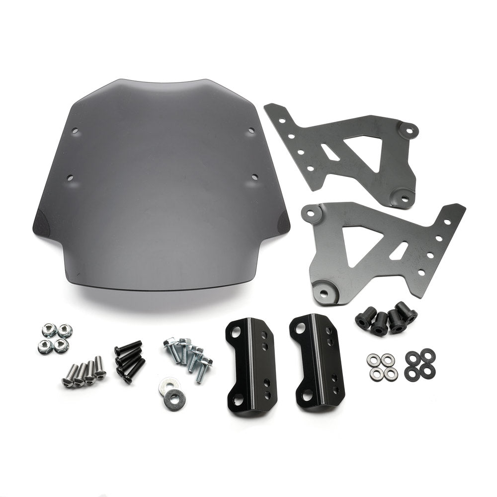 Kitaco Adjustable Honda Monkey 125 Bolt-On AERO Visor - Smoked