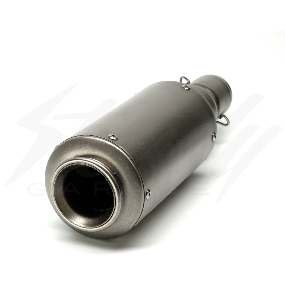 小物 tribal-rose muffler / black Universal Megaphone Muffler Motorcycle Cafe Racer Flat