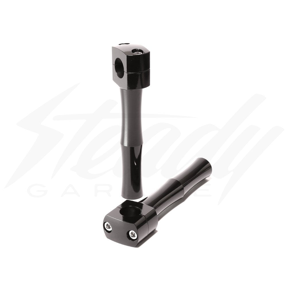 Black Gojin 7" Post Style Risers for 1" handlebar