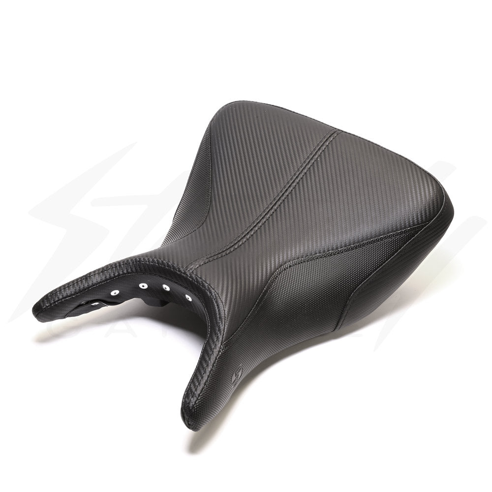 Saddlemen GP-V1 Low Cut Solo Seat (with matching pillion cover) for Yamaha R3