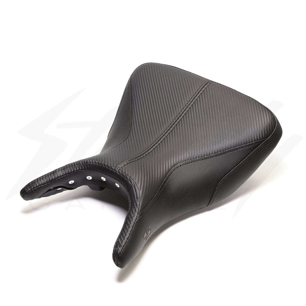 2018 R3 Pillion Saddlemen GP-V1 Low Cut Solo Seat (with matching pillion cover) for Ya ...