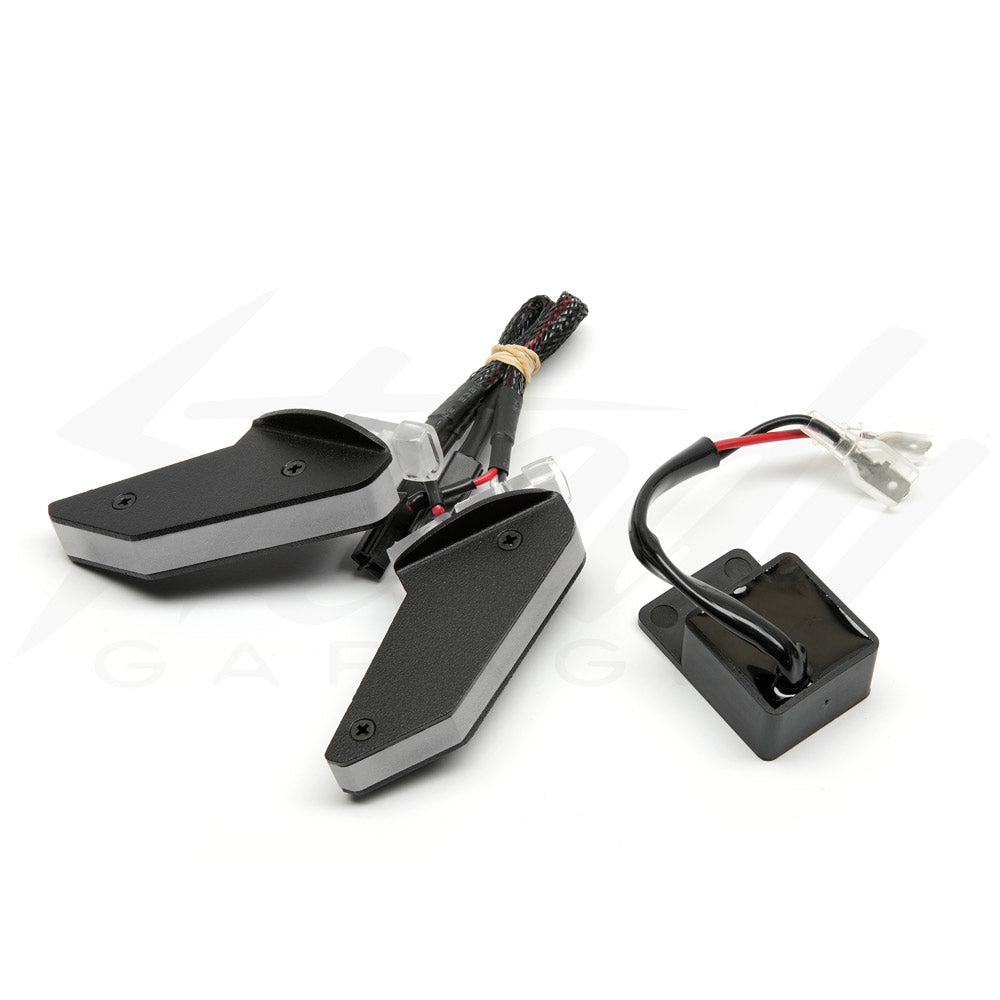 Dreamizer LED Turn Signal Indicator Lights For Honda Grom 125 – 4x Amber Blinker Lamps (ABS Plastic)
