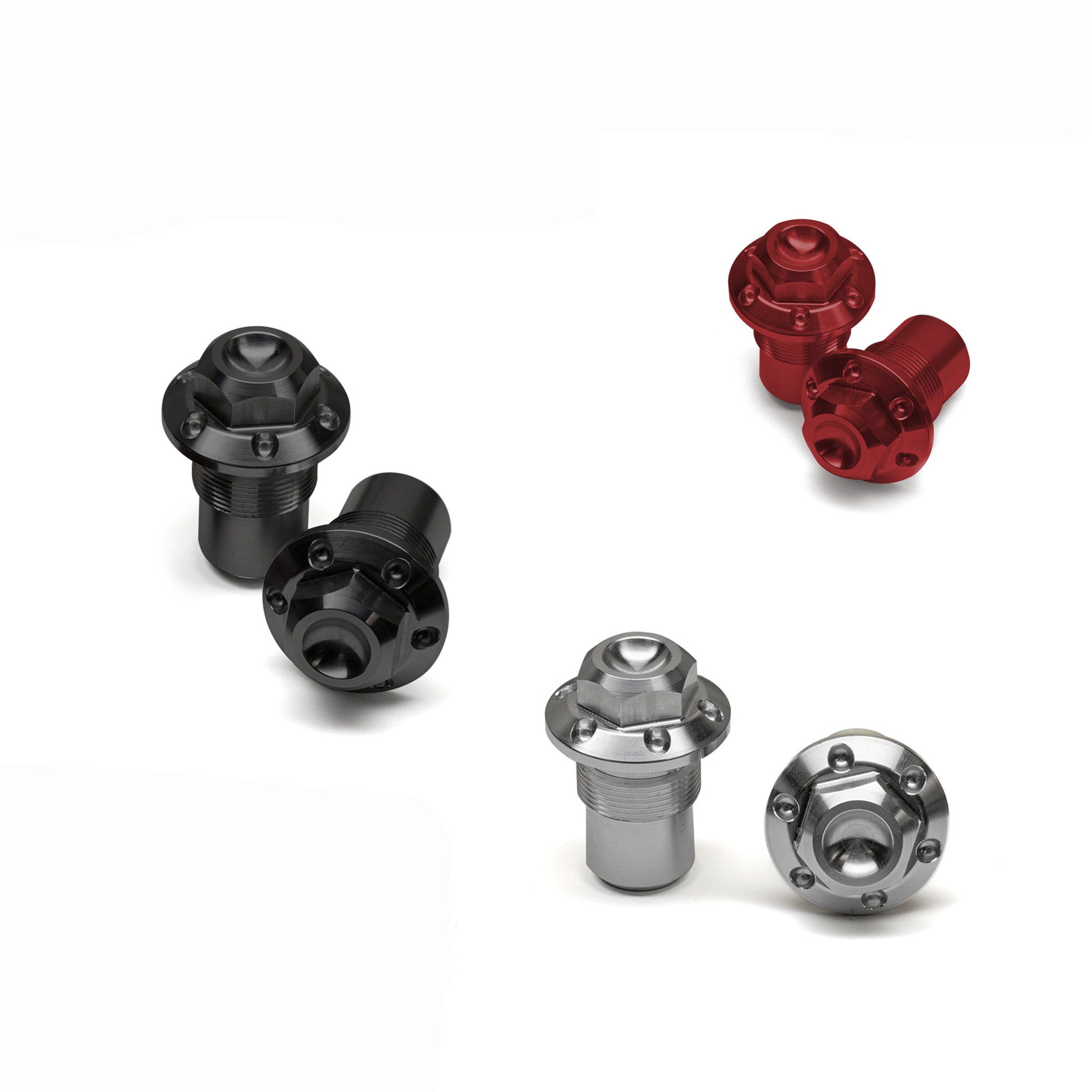 Chimera Billet Aluminum Top Front Fork Caps w/ Preload - Honda CT