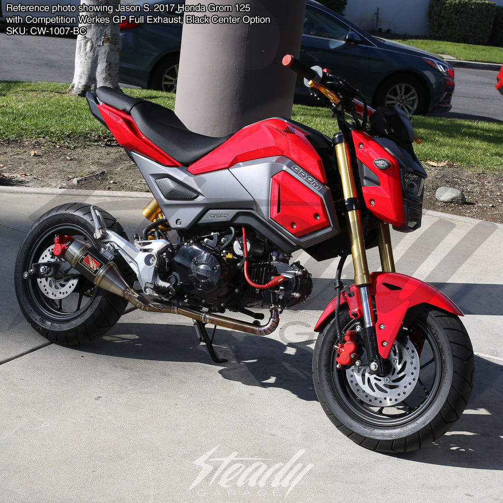 Competition Werkes GP Full Exhaust 201 Honda Grom 125 SF Steady
