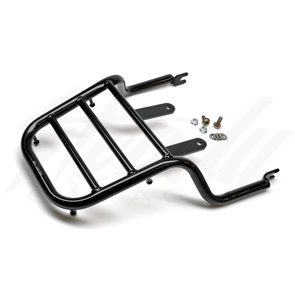 Chrome Back Rack TB Black / Chrome Rear Rack Carrier - Honda Monkey 125 – Steady Garage