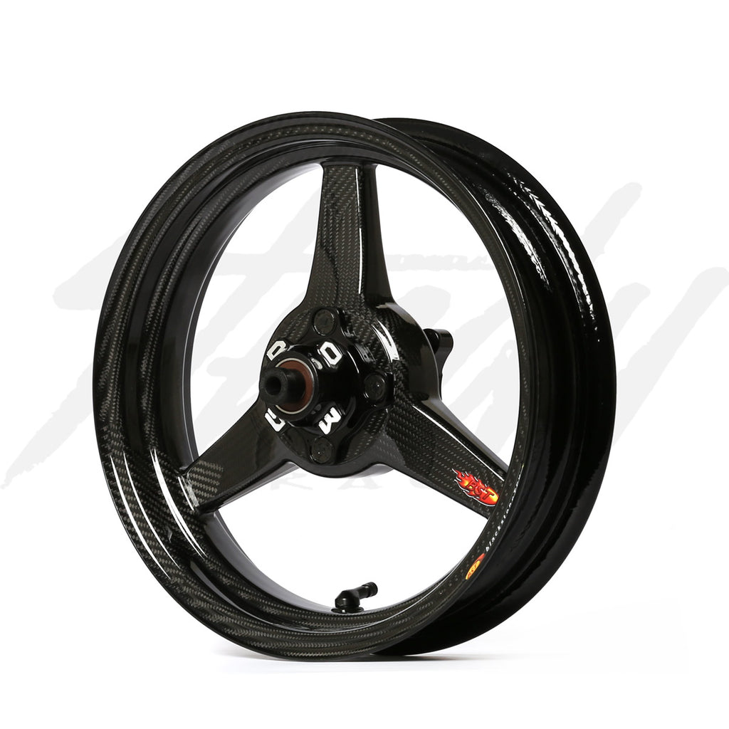 Bst Rim Motorcycle BST Carbon Fiber Honda Grom 125 Rim Set - 4
