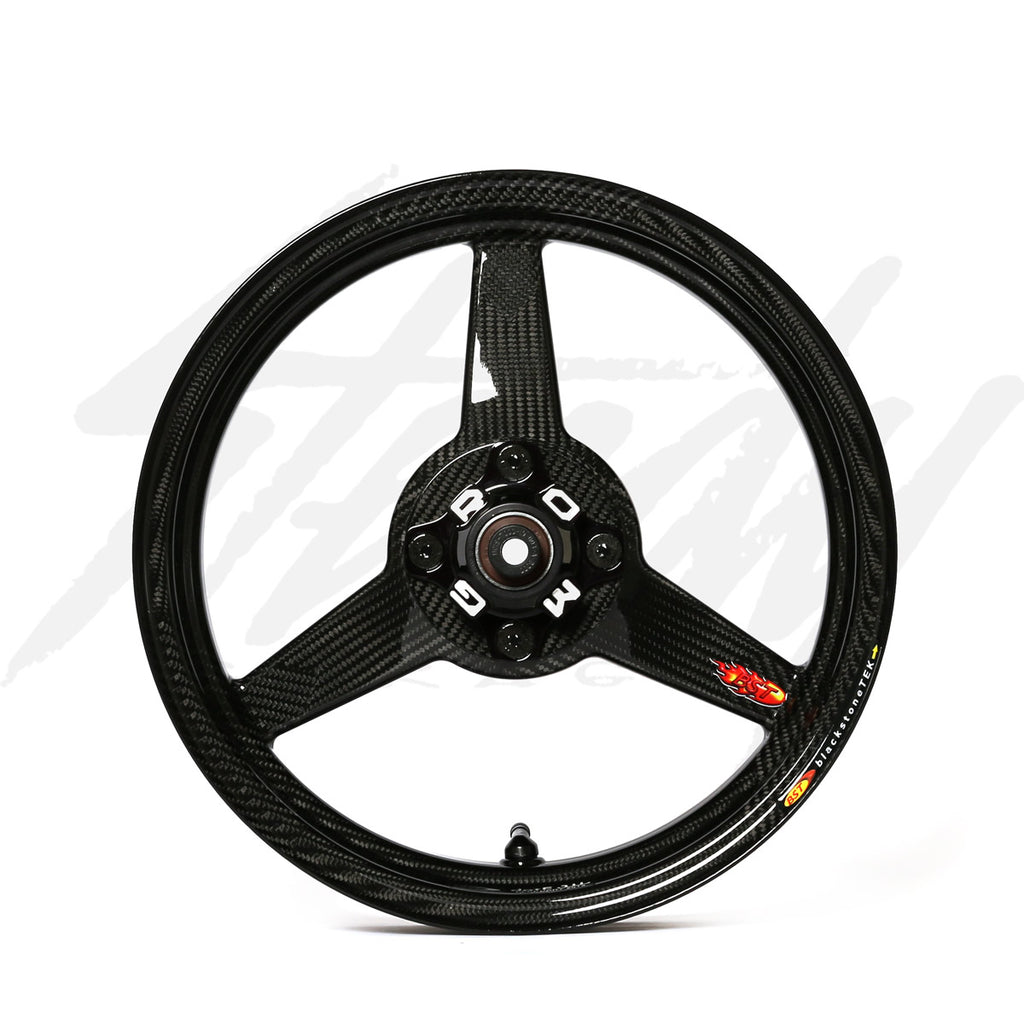 BST Carbon Fiber Honda Grom 125 Rim Set 3.5" Wide Rear MSX 125