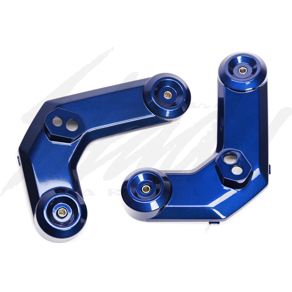 OEM TDM Blue Metallic Front Signal Boomerang Brackets Grom 125 (2014-2015)