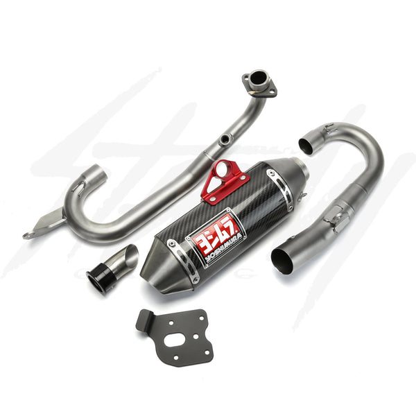 Yoshimura Kawasaki Z125 Pro 2017 Carbon RS2 Exhaust System Steady Garage