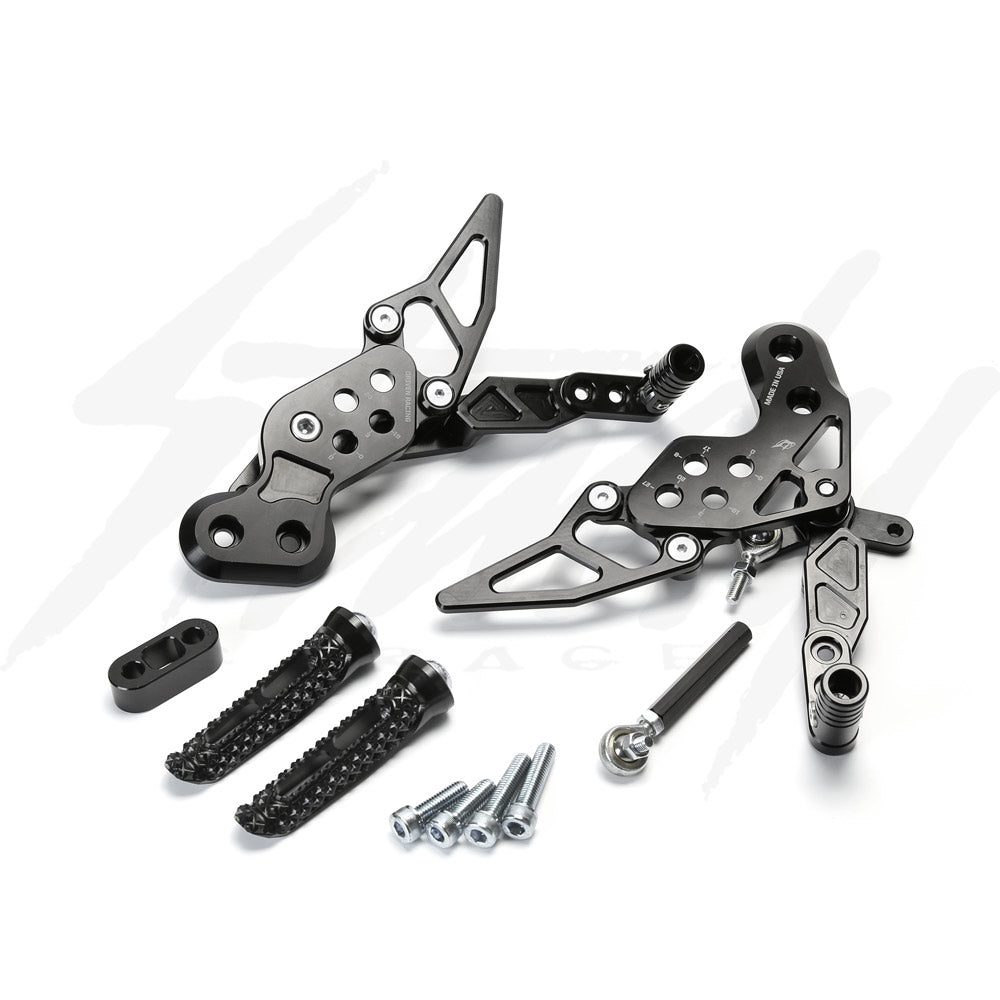 Driven TT Rear Sets for Kawasaki Z125 Pro