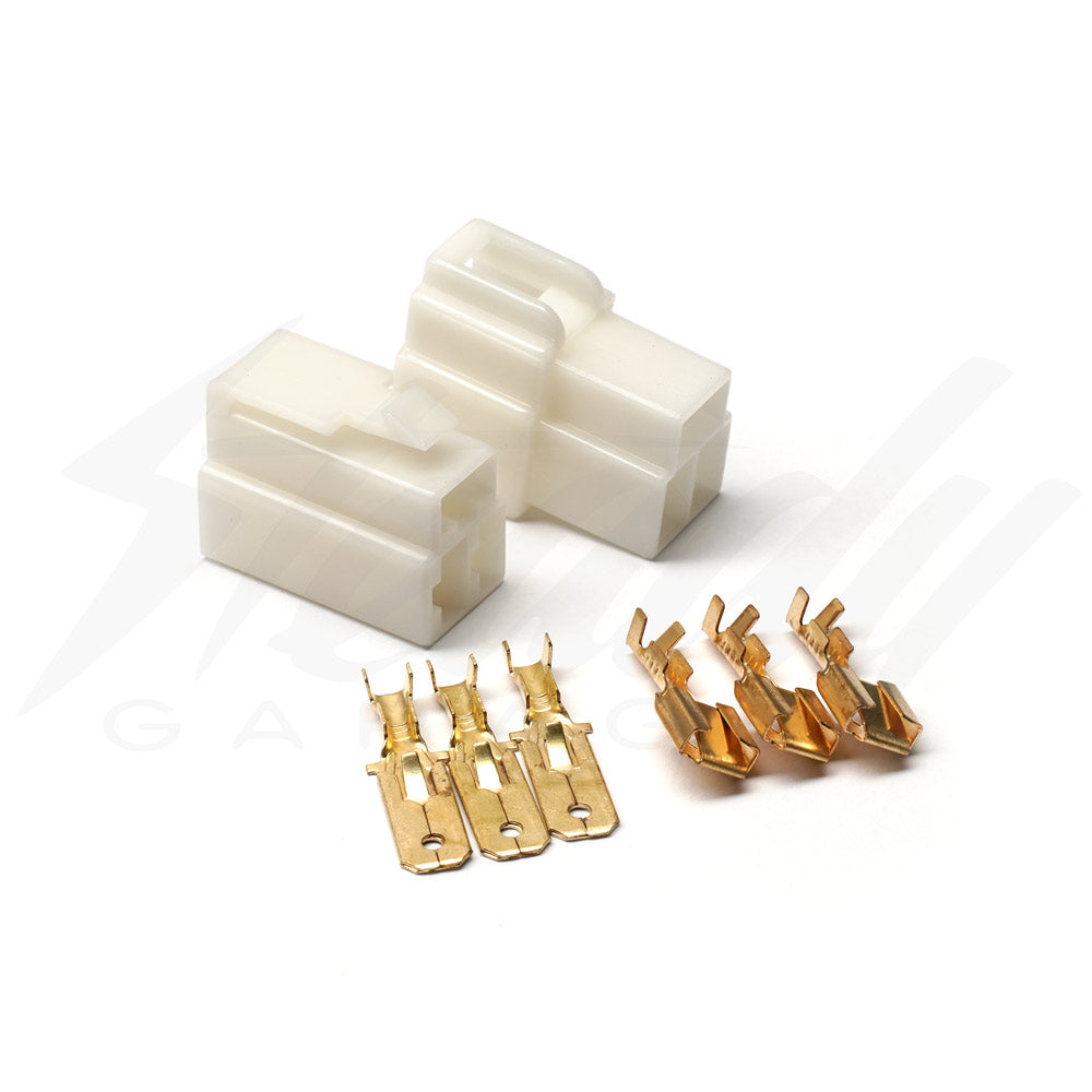 3 Pin Connector Set - 6.3mm