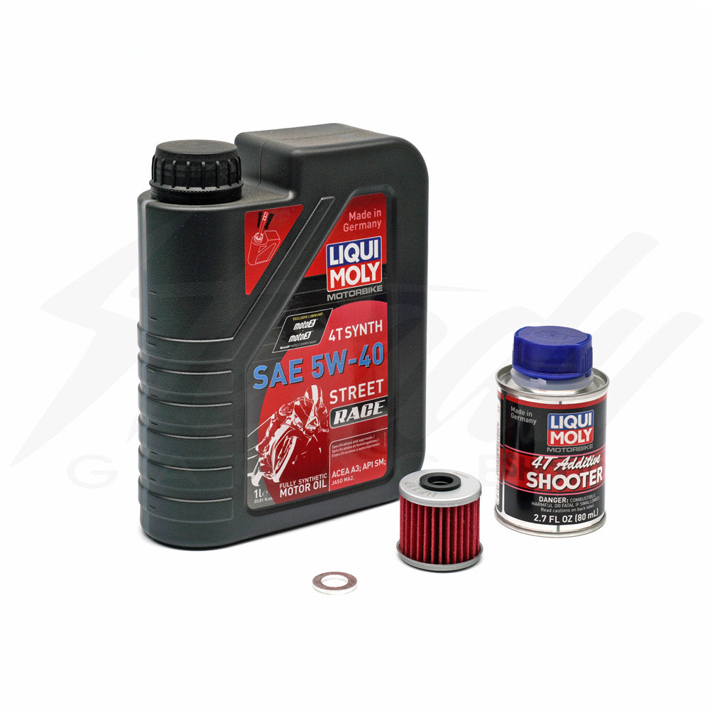 Liqui Moly Street Race Complete Oil Change 5W-40 - Honda Grom Monkey 125 (2022-UP)