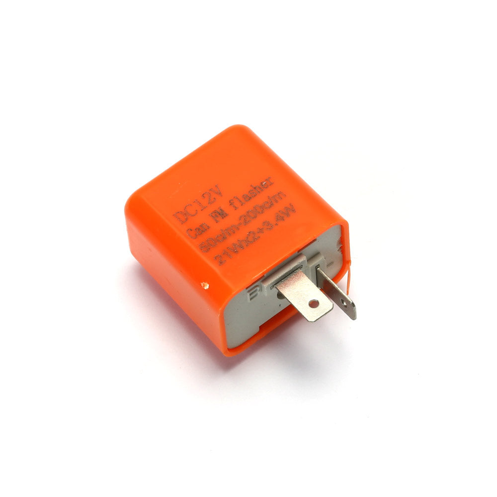 2-Pin LED Flasher Relay - Fix Hyper Flash For Motorcycle & ATV Turn Signals (Honda, Yamaha, Harley)