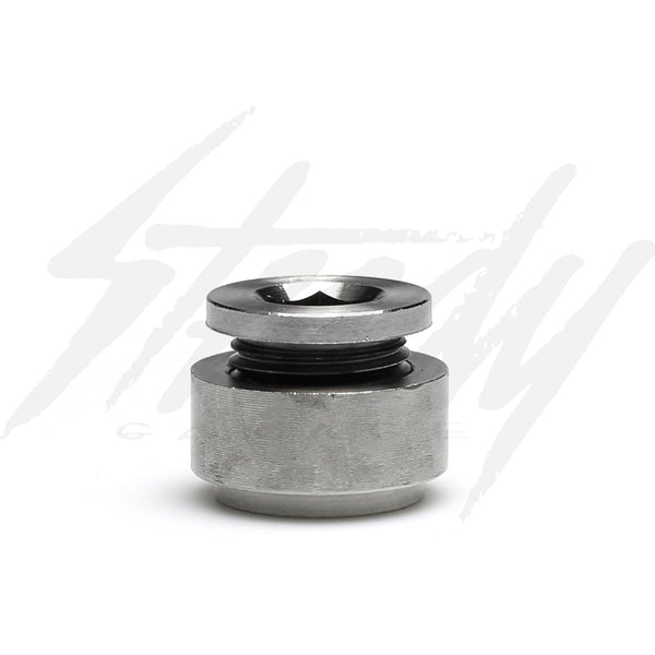 Titanium O2 Weld On Bung And Cap M18 x 1.5 Steady Garage