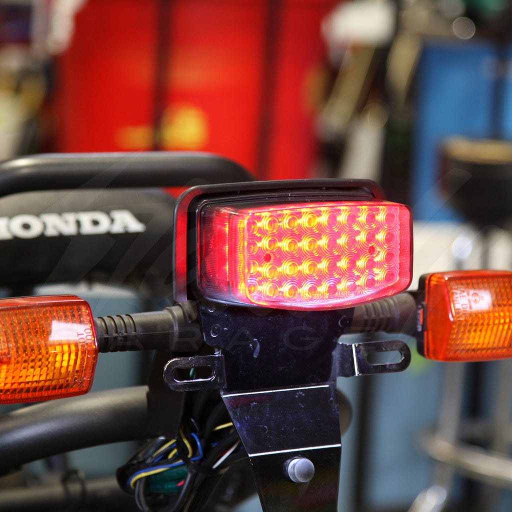 Square Ruckus Light Honda Ruckus NPS50 Sequential LED Tail Lights Clear V2 2003 - 2022 ...