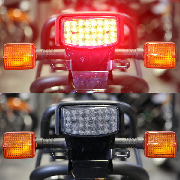 Square Ruckus Light Honda Ruckus NPS50 Sequential LED Tail Lights Clear V2 2003 - 2022 ...