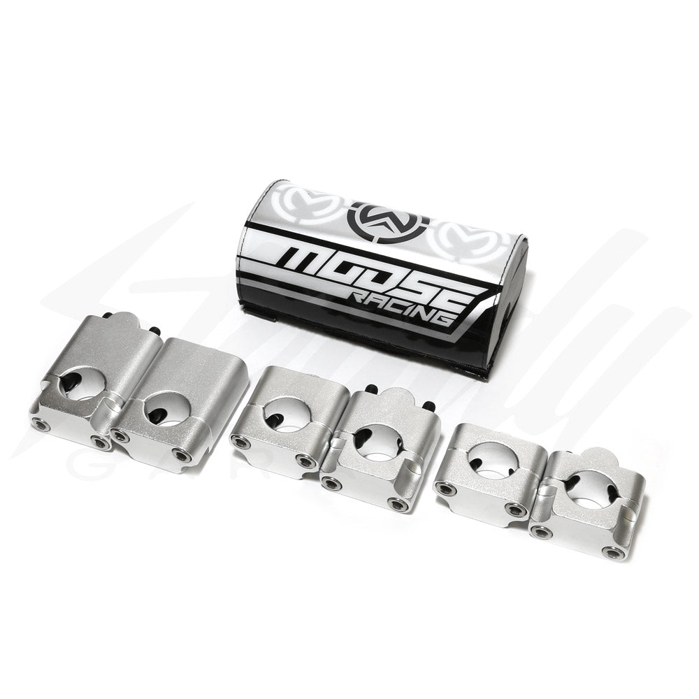 Moose Racing 1 1/8" Oversize Handlebar Riser Clamp Kit