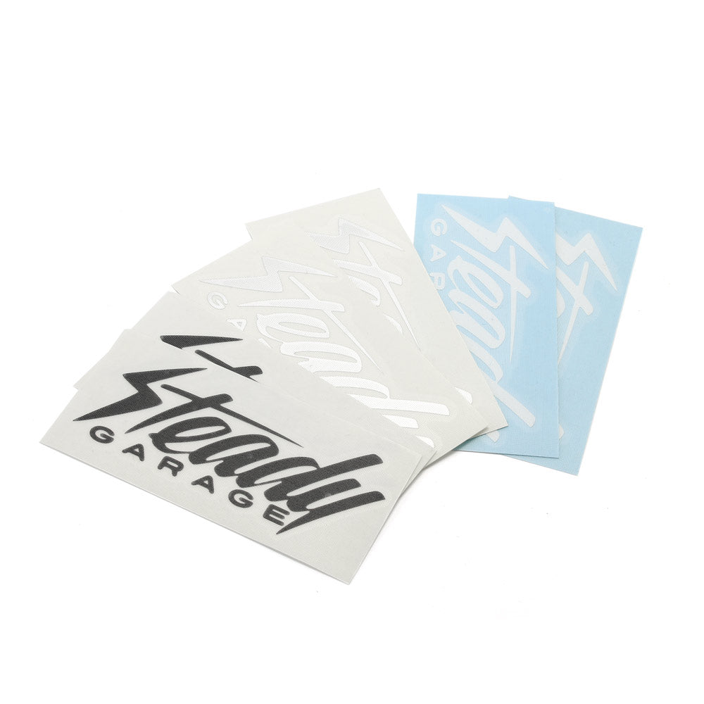 Steady Garage Logo Vinyl Transfer Stickers 2x