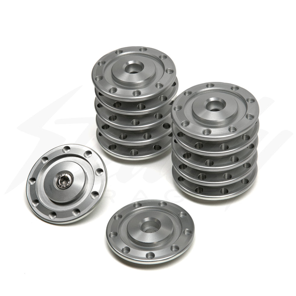 6-Pack Radiator Shroud & Side Cover Bolt Washers – Honda (Silver, #D109)