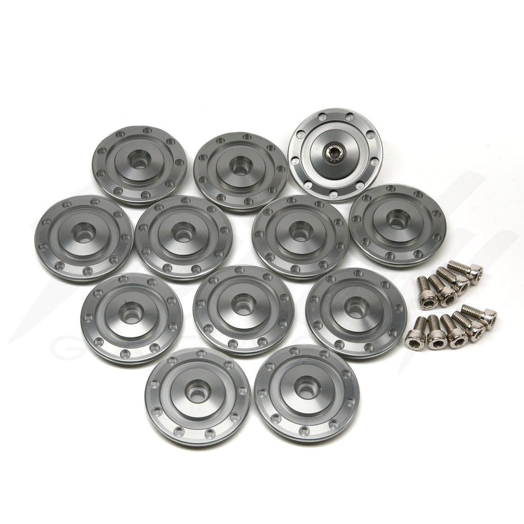 6-Pack Radiator Shroud & Side Cover Bolt Washers – Honda (Silver, #D109)