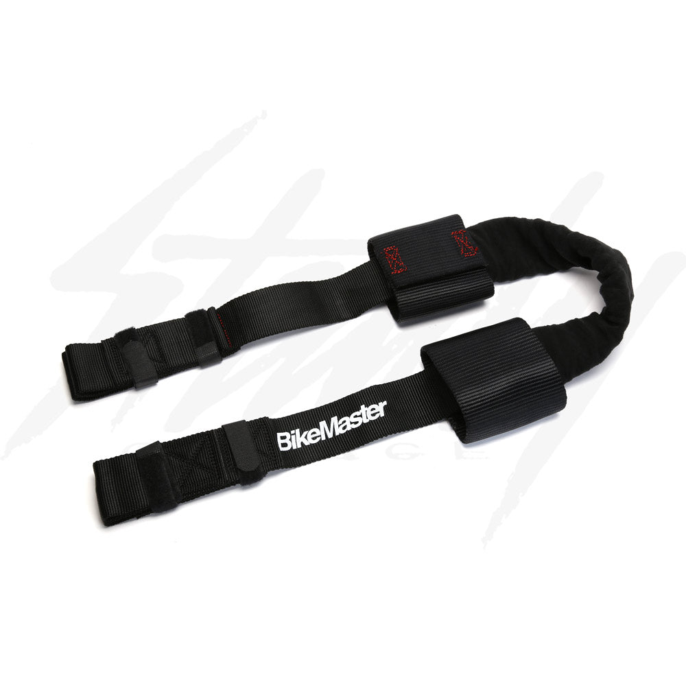 BikeMaster Bar Harness Tie Down Assist Black Steady Garage