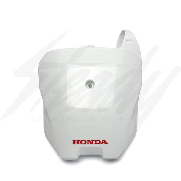 White OEM Honda Racing Front Number Plate Type 