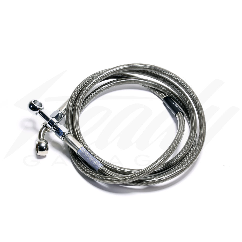 Stainless Steel Rear Hand Brake Line for 2nd Caliper - Honda Grom Kawasaki Z125