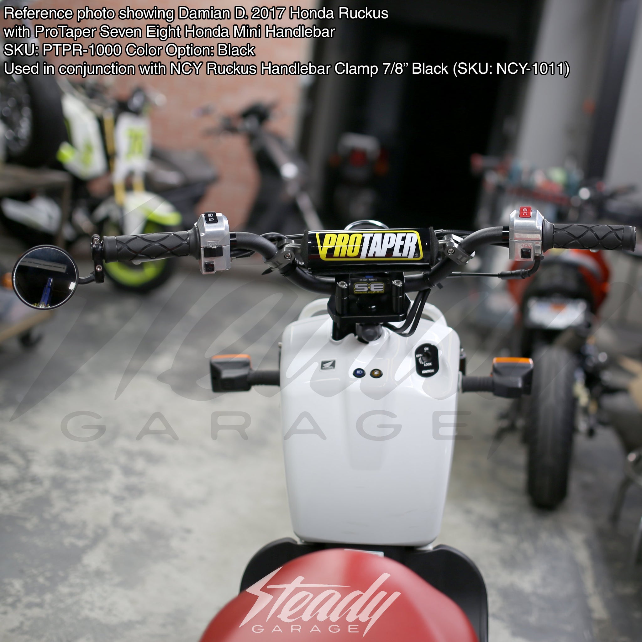 ProTaper Seven Eights Honda Mini Handlebars Honda Grom 125 Steady Garage