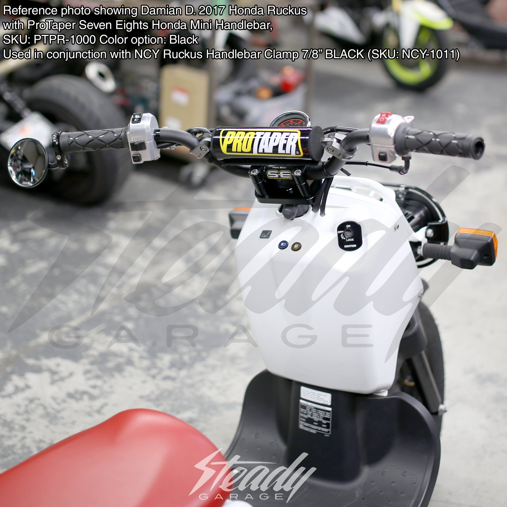 ProTaper Seven Eights Honda Mini Handlebars Honda Grom 125 Steady Garage