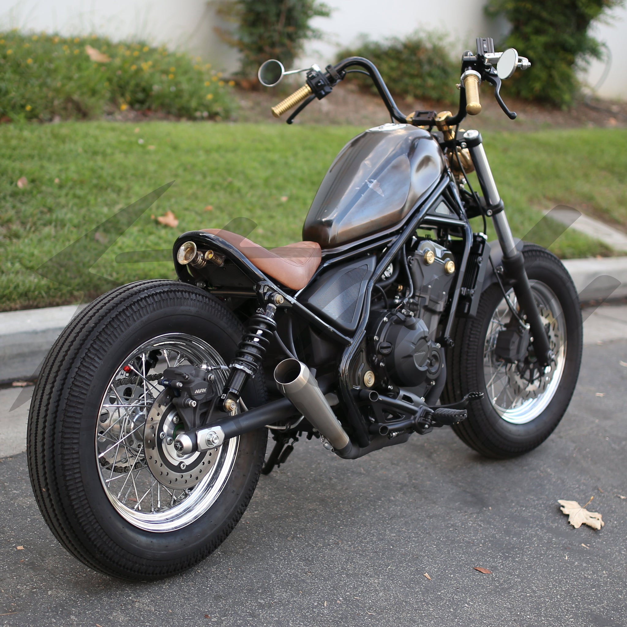 RacingBros Mono R Rear Bazooka Shock - 2017 Honda Rebel 300/500 ...