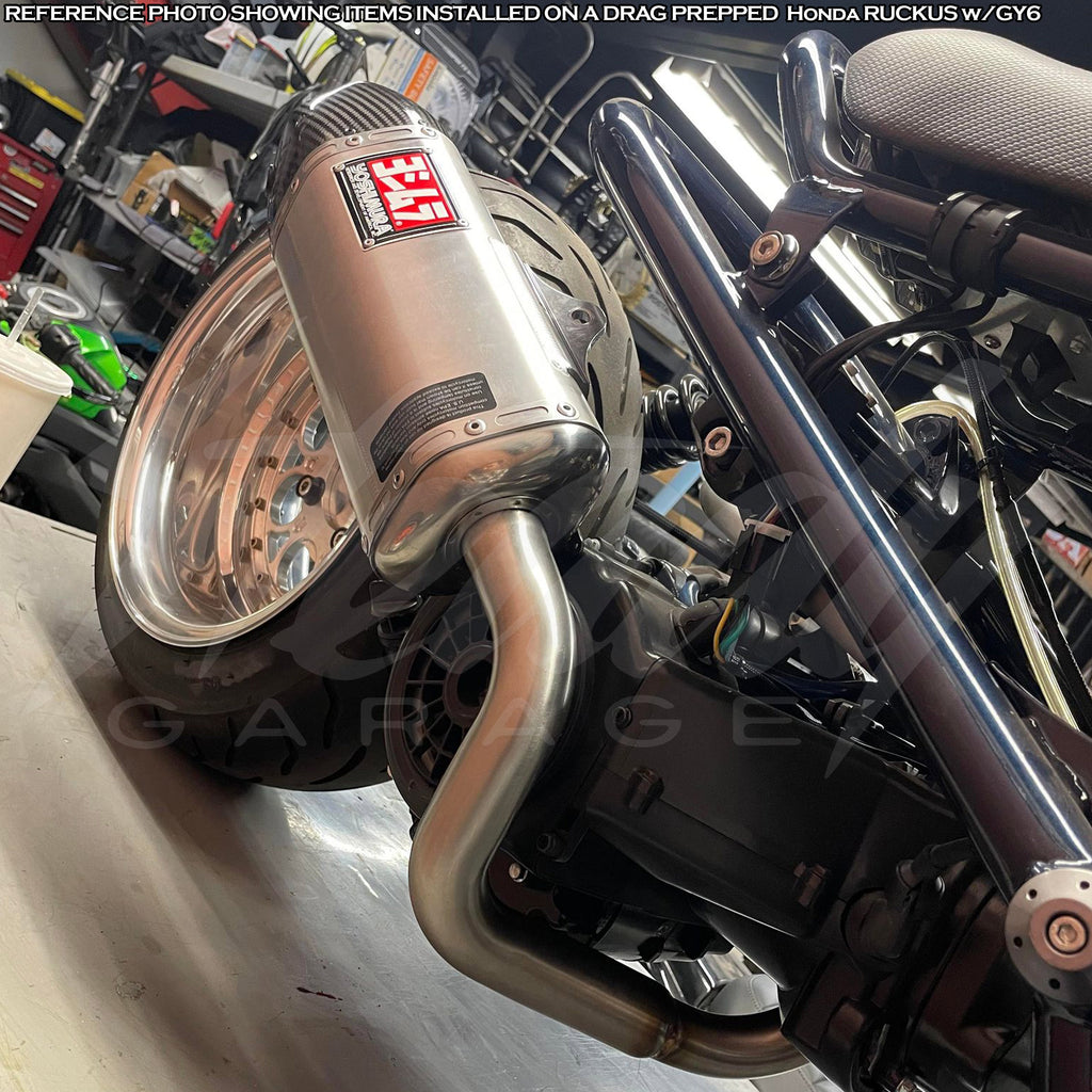 GY6 7in. Fatty/Non-Fatty Race Exhaust - Yoshimura RS-9 CF/AL + Chimera High Rise Header ***PRE-SALE***