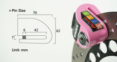 Xena XZZ6 Disc Lock With Alarm For Scooters - Yellow – Steady Garage